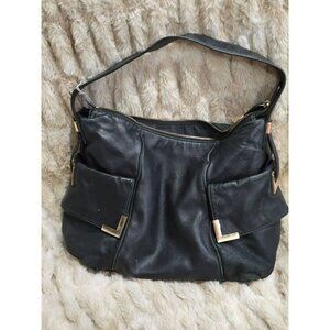 Michael Kors handbag Purse Black With Gold Hardware Beverly Style